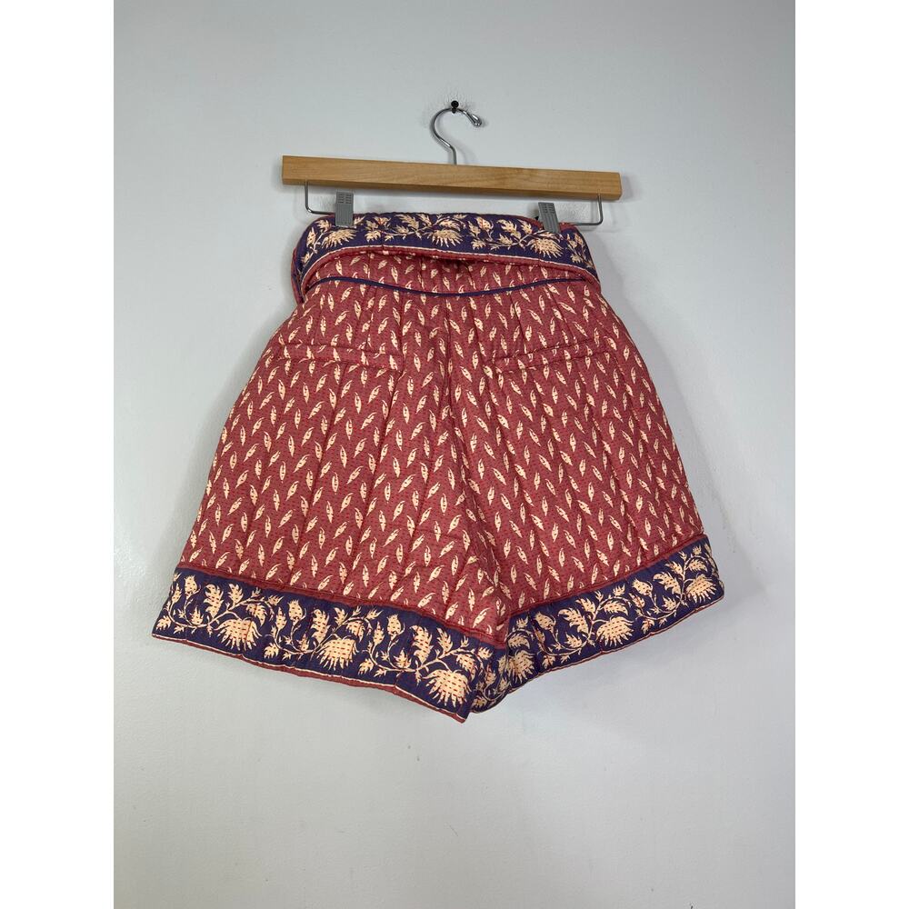 NWT Hunter Bell Edith Casual Soft Belted Short in Patina Border Pink/Purple - Picture 4 of 8
